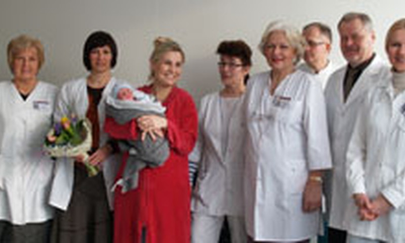 Santariškių klinikose pasaulį išvydo pirmasis naujagimis  