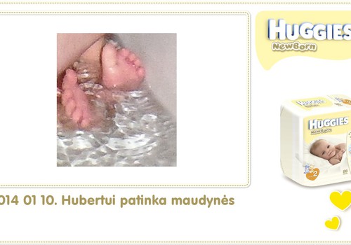 Hubertas auga kartu su Huggies ® Newborn: 22 gyvenimo diena