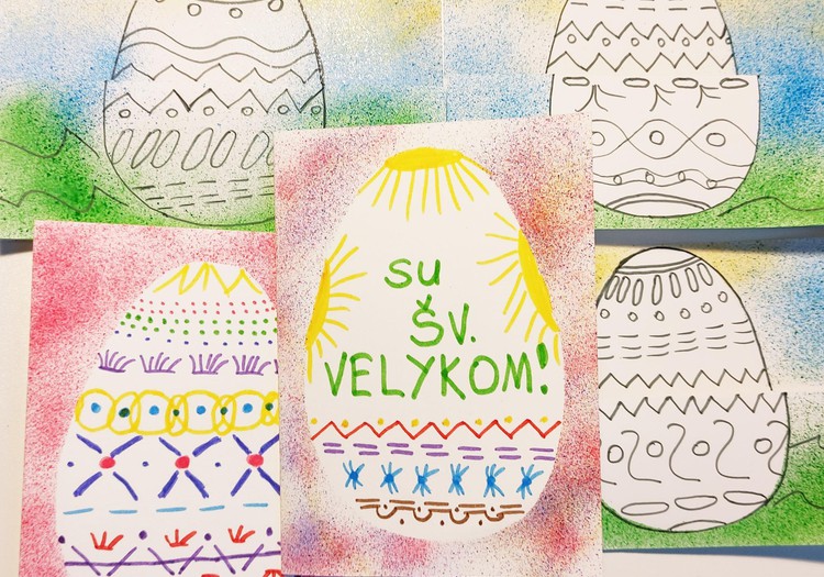 Velykiniai atvirukai giminaičiams