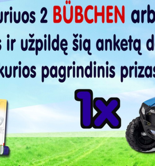 LOTERIJA parodoje "Vaikų šalis": pirk Bubchen/NUK ir laimėk vaikišką elektromobilį