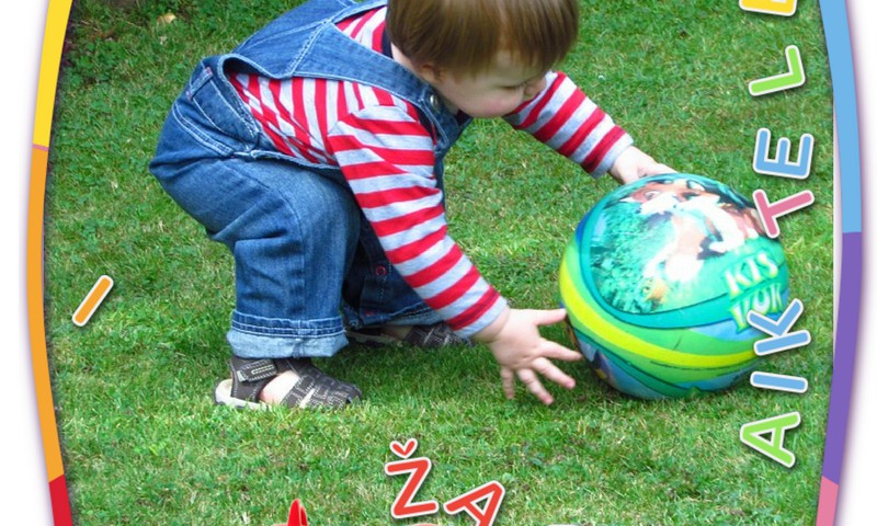 5 žaidimai su kamuoliu 1-2 m. vaikams