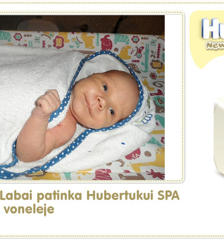 Hubertas auga kartu su Huggies ® Newborn: 30 gyvenimo diena 