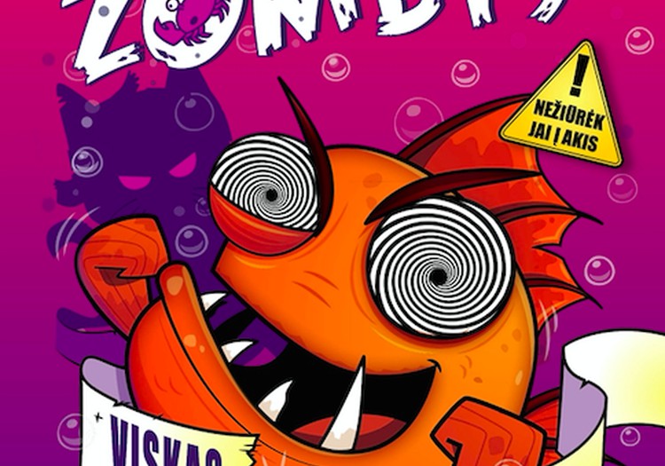 Laimėk knygą "Mano didelė riebi auksinė žuvelė Zombis. Viskas įmanoma"