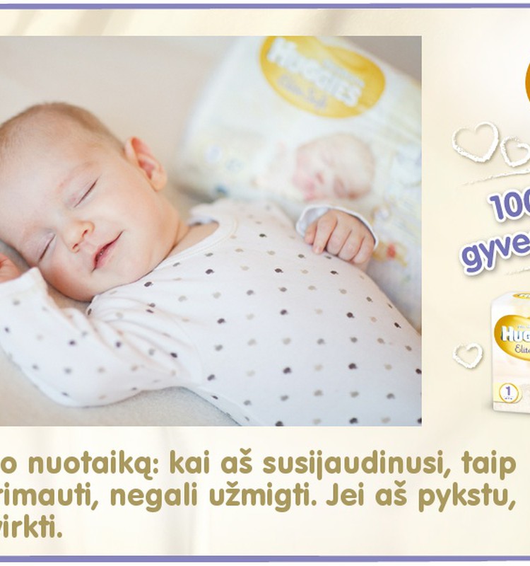 Mažylis auga kartu su Huggies® Elite Soft: 73 diena