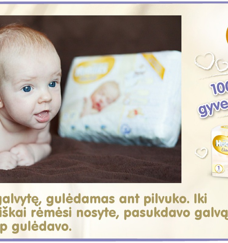 Mažylis auga kartu su Huggies® Elite Soft: 64 diena