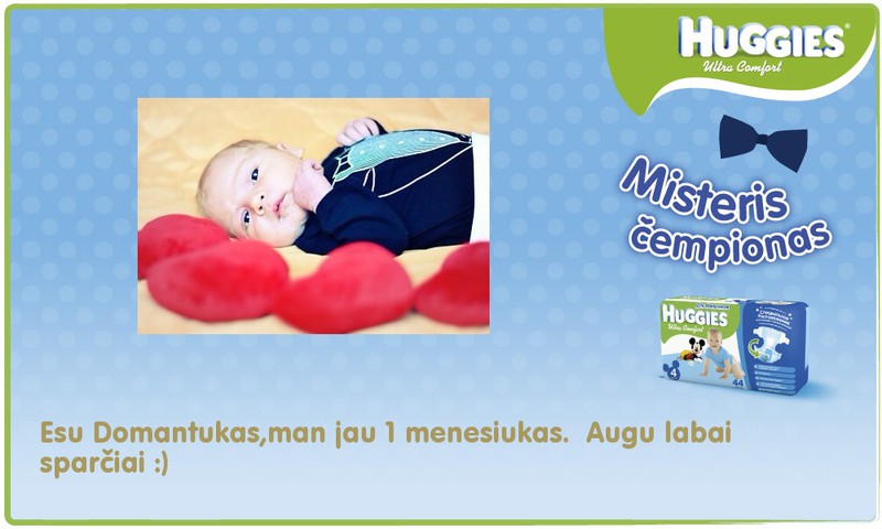 Mano mažasis čempionas Domantukas