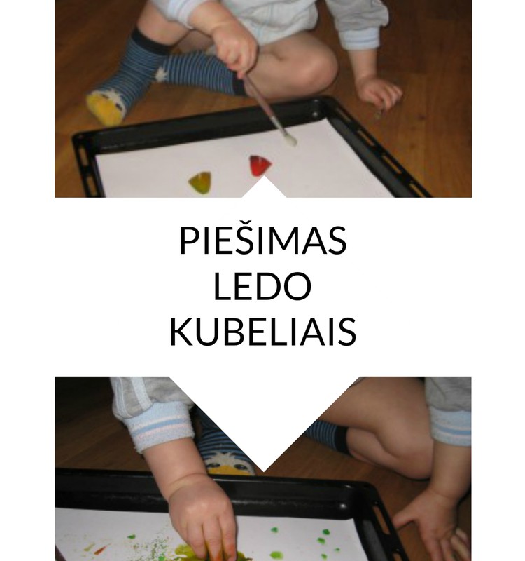 Smagus užsiėmimas su vaikais - pieškime ledu!