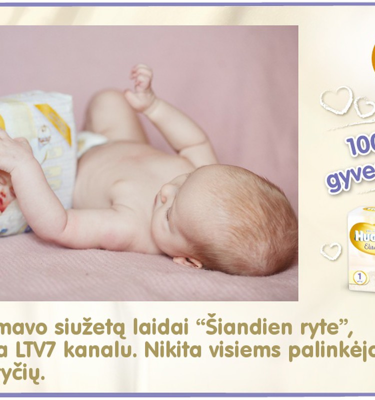 Mažylis auga kartu su Huggies® Elite Soft: 92 diena