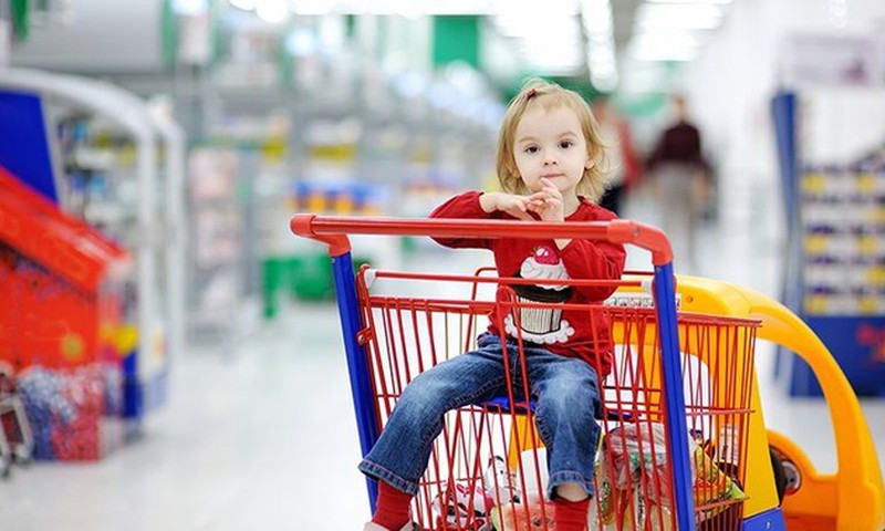 9 taisyklės, einant į parduotuvę su vaikučiu