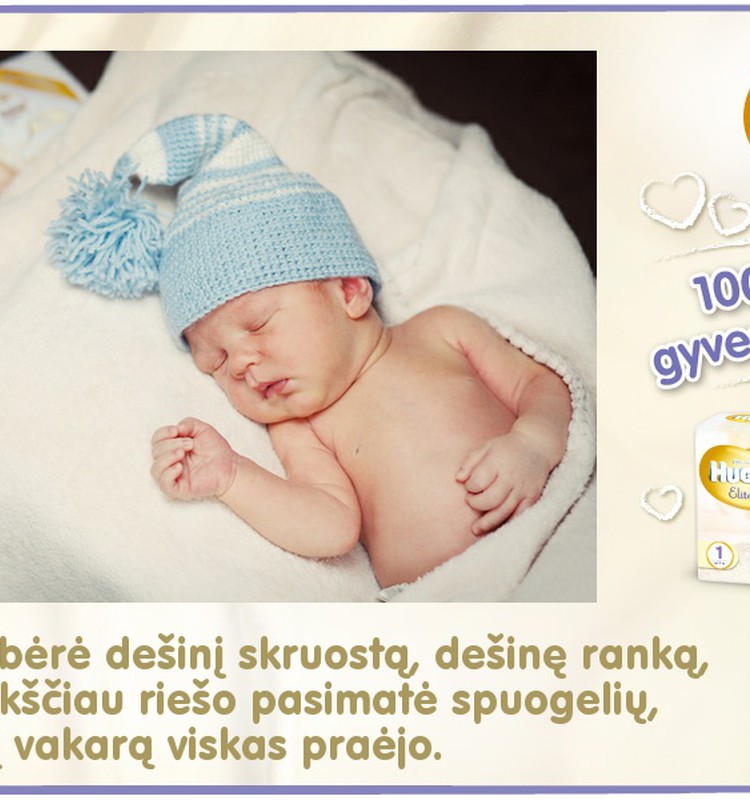 Mažylis auga kartu su Huggies® Elite Soft: 10 diena