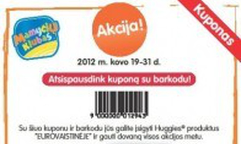 Iki rytojaus dalyvaukite konkurse dėl DIDŽIOJO HUGGIES KOMPLEKTO!