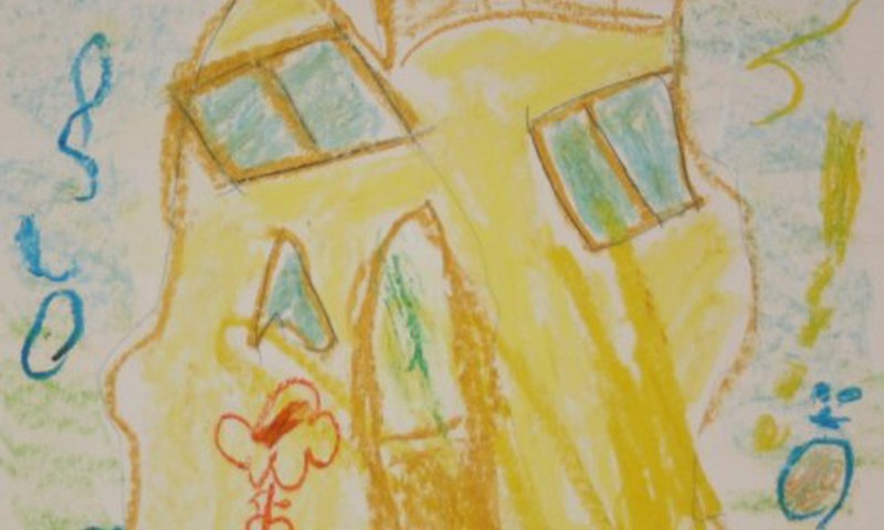Birutės piešinys "Kalėdų senelio rezidencija"