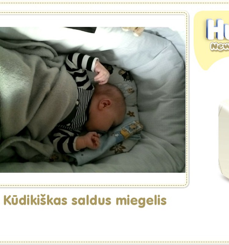Hubertas auga kartu su Huggies ® Newborn: 83 gyvenimo diena