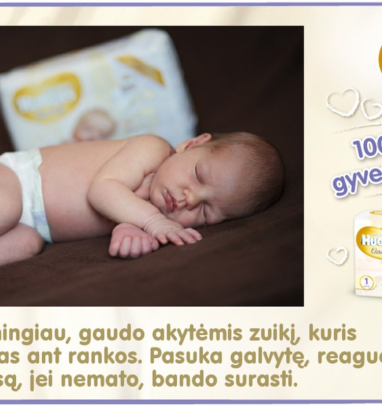 Mažylis auga kartu su Huggies® Elite Soft: 19 diena