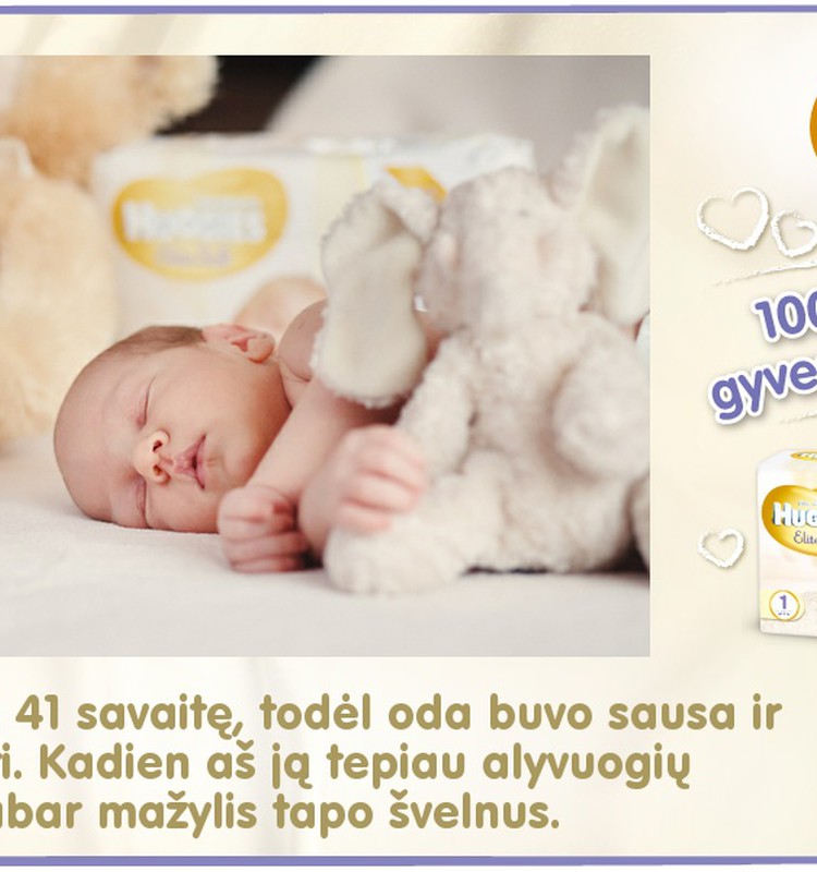 Mažylis auga kartu su Huggies® Elite Soft: 16 diena