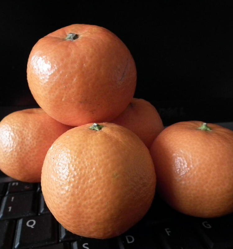 irmantaitės 8 dienos laimės akimirka: mandarinai