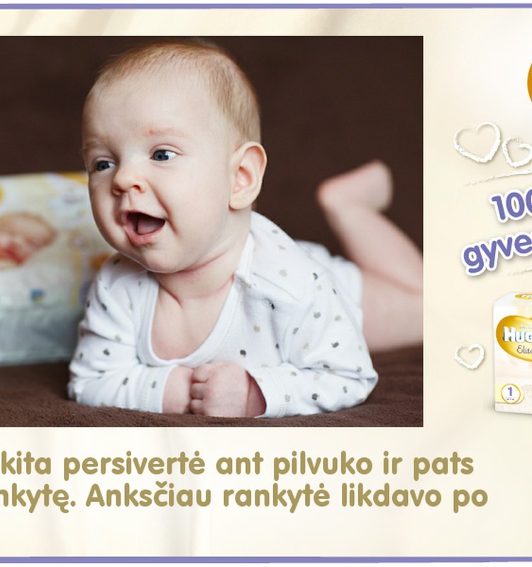 Mažylis auga kartu su Huggies® Elite Soft: 71 diena