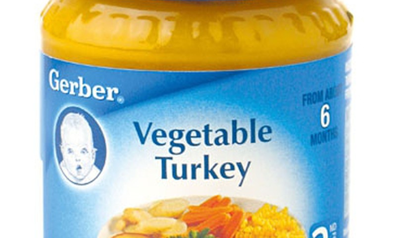 Gerber daržovės su kalakutiena – nuo pusės metų