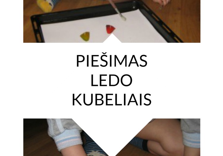 Smagus užsiėmimas su vaikais - pieškime ledu!