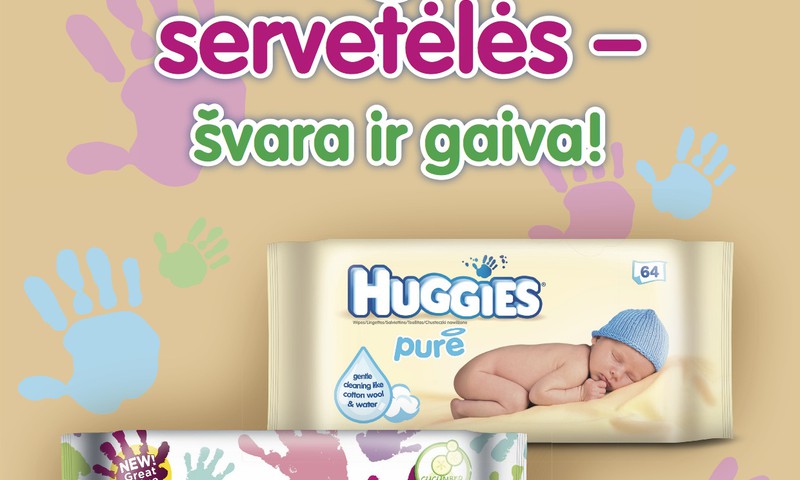  Speciali Huggies drėgnų servetėlių kaina liepos 16-22 d. parduotuvėse IKI!