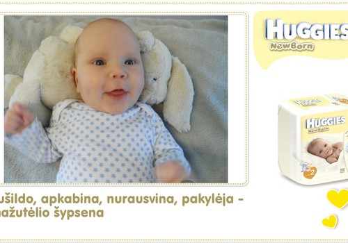 Hubertas auga kartu su Huggies ® Newborn: 89 gyvenimo diena