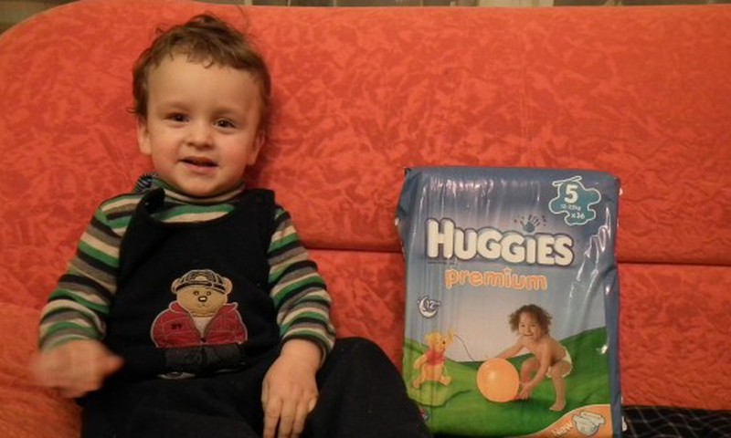 Domantukas irgi naudoja HUGGIES sauskelnes!