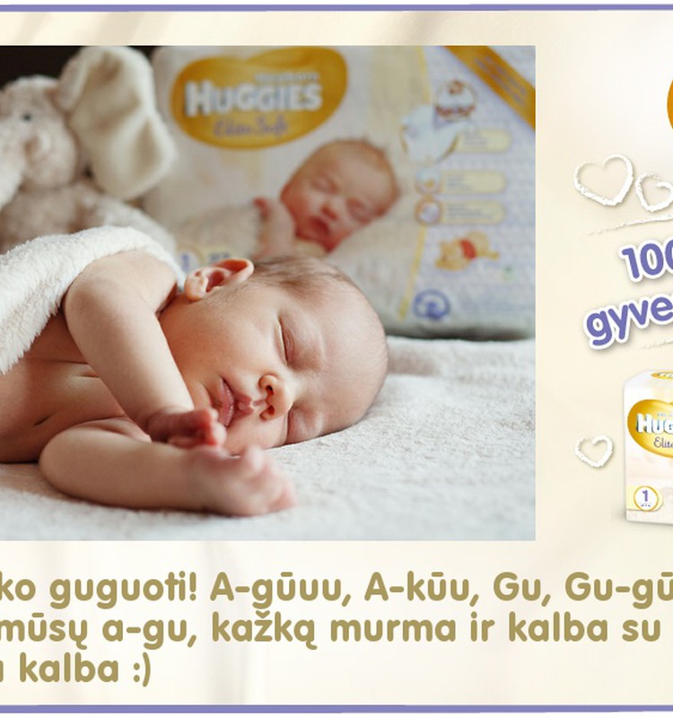 Mažylis auga kartu su Huggies® Elite Soft: 22 diena