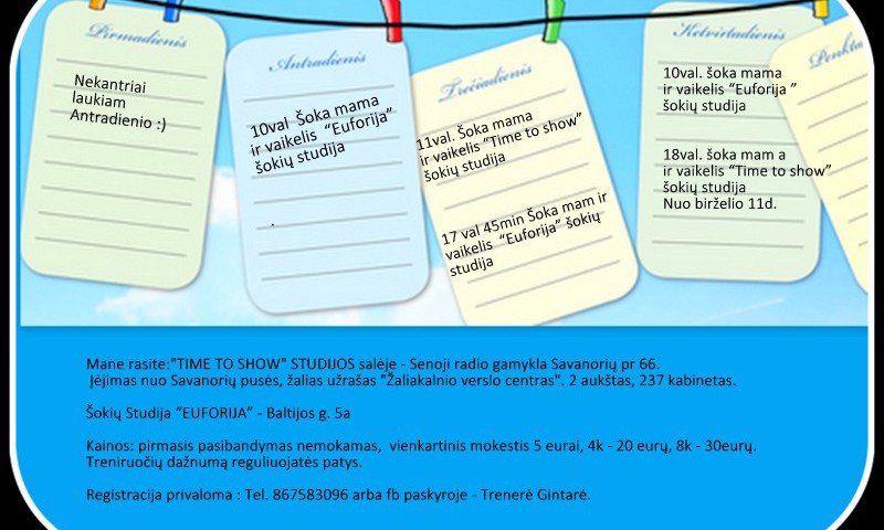 4 ŠOKIŲ UŽSIĖMIMUS DOVANŲ