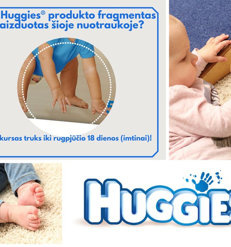 Už teisingą REBUSO atsakymą - Huggies sauskelnės!