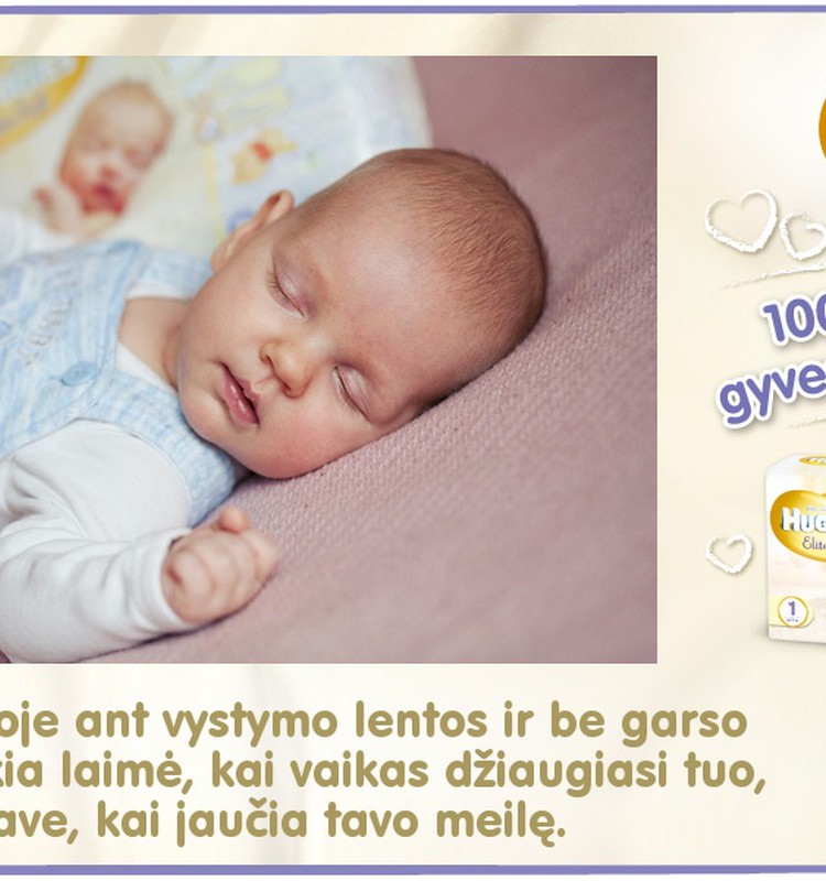 Mažylis auga kartu su Huggies® Elite Soft: 39 diena