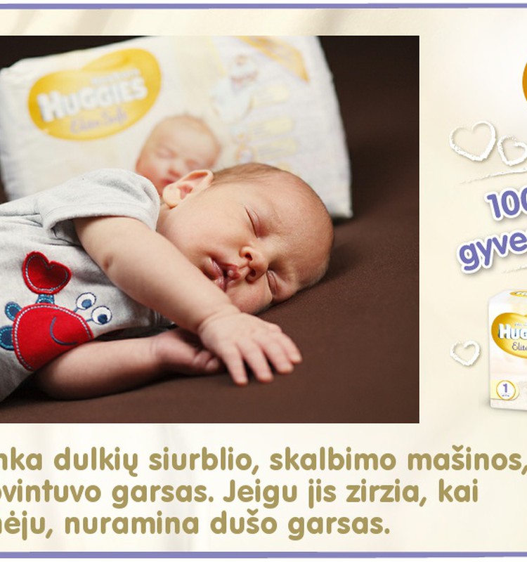 Mažylis auga kartu su Huggies® Elite Soft: 26 diena