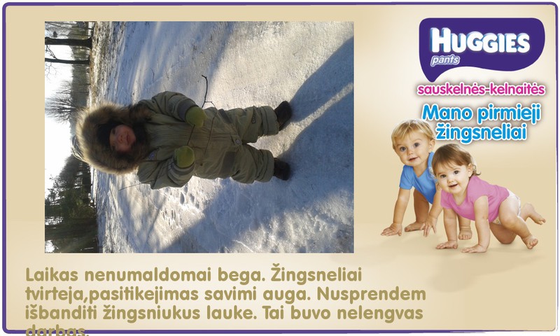 tirineja pirma savo sniega