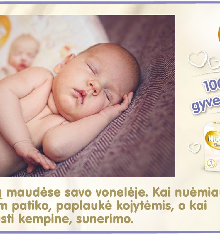 Mažylis auga kartu su Huggies® Elite Soft: 37 diena