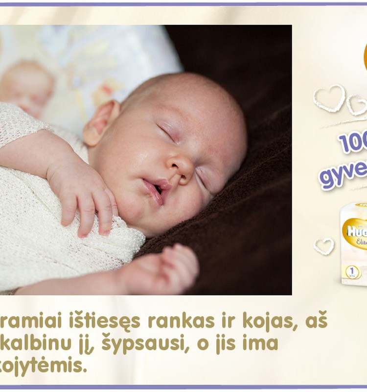 Mažylis auga kartu su Huggies® Elite Soft: 40 diena