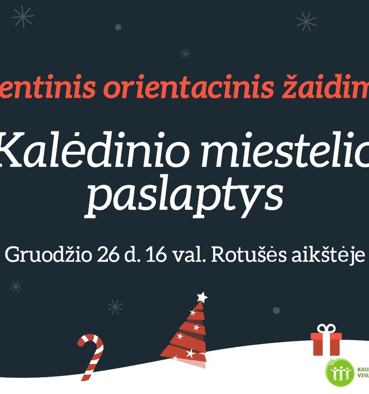 Dalyvaukite orientaciniame žaidime „Kalėdinio miestelio paslaptys“
