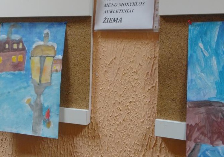 Lankėmės meno mokyklos mokinių parodoje