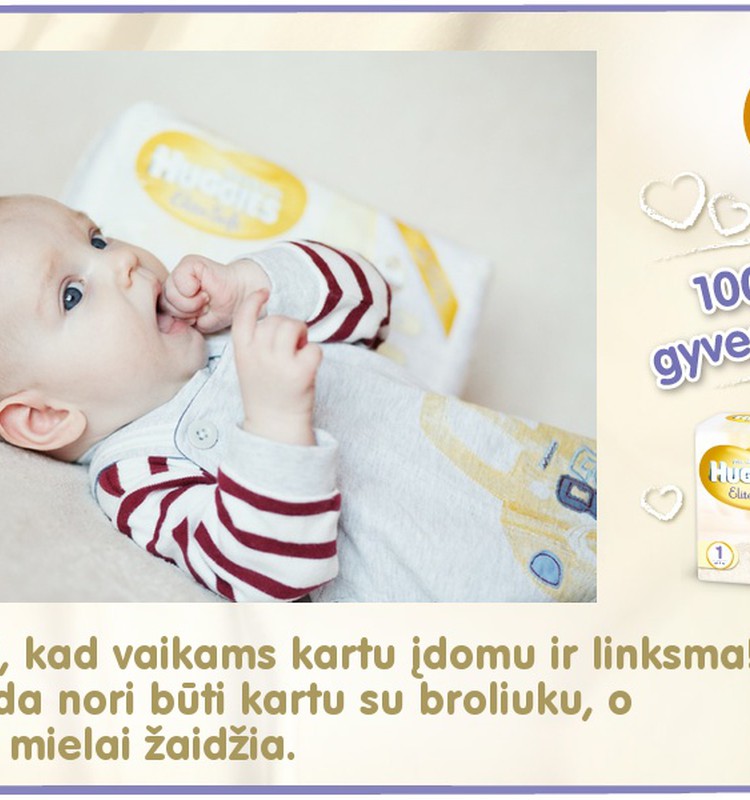 Mažylis auga kartu su Huggies® Elite Soft: 82 diena