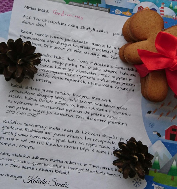 "Kaip parašyti laišką Kalėdų seneliui .. " 