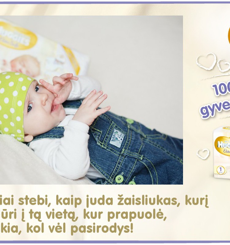 Mažylis auga kartu su Huggies® Elite Soft: 95 diena