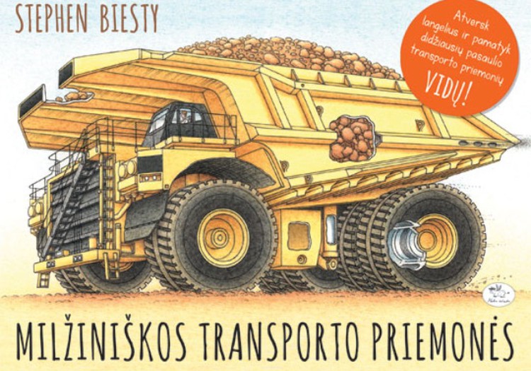 Kas laimi knygą "Milžiniškos transporto priemonės"?