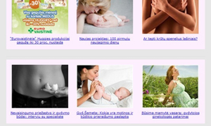 Naujas gegužės mėnesio e-žurnalas "Būsimų mamų klubas"