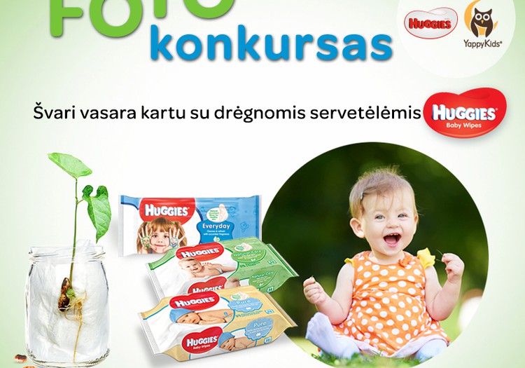 FOTO konkursas Facebook'e: "Švari vasara su drėgnomis servetėlėmis Huggies@"