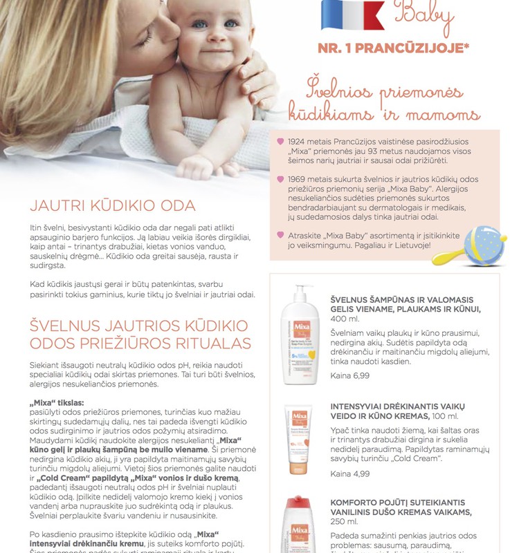 MIXA Baby - Nr.1 Prancūzijoje