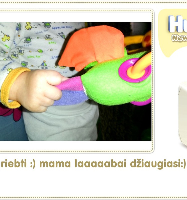 Hubertas auga kartu su Huggies ® Newborn: 92 gyvenimo diena