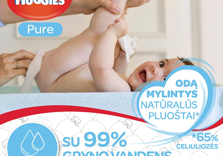 HUGGIES® Pure - visai kaip vanduo