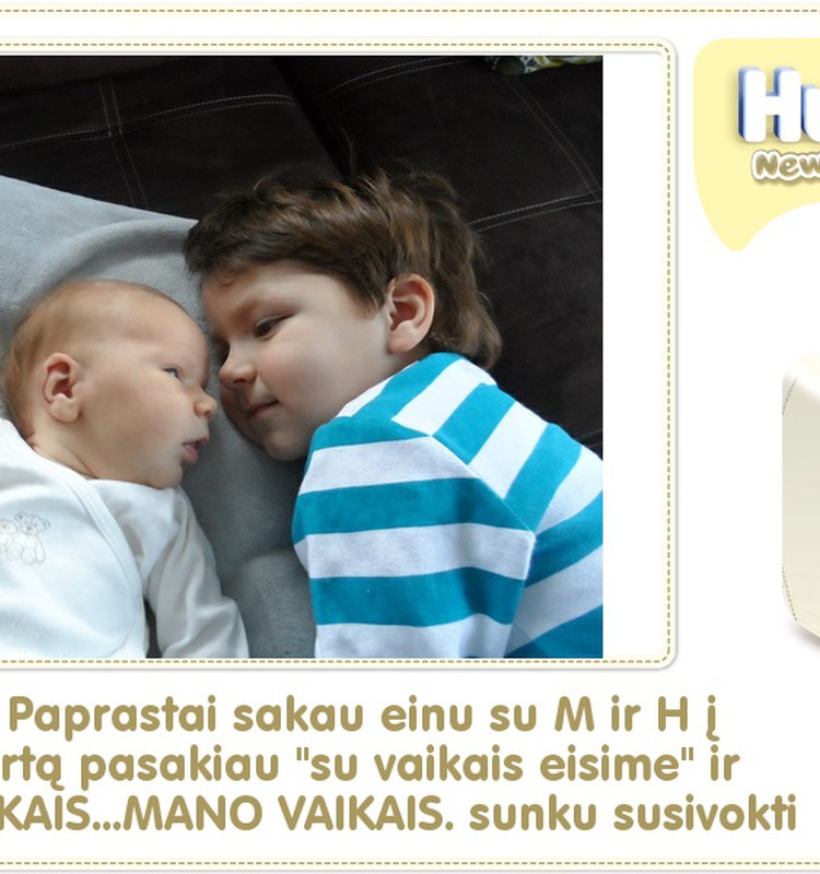 Hubertas auga kartu su Huggies ® Newborn: 34 gyvenimo diena