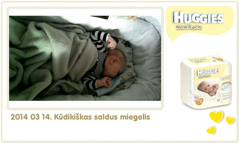 Hubertas auga kartu su Huggies ® Newborn: 83 gyvenimo diena