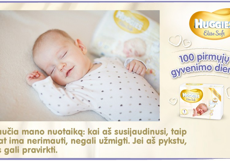 Mažylis auga kartu su Huggies® Elite Soft: 73 diena