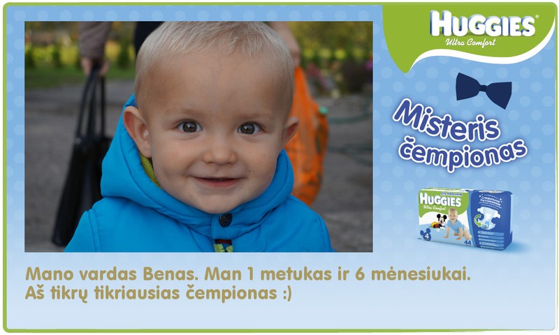 Mūsų mažasis čempionas Benukas