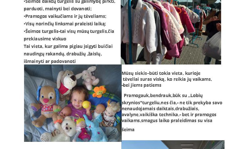 Mamyčių-Šeimos turgelis VILNIUJE